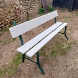 Rustic garden bench