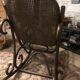 Rattan and cane rocking chair from the 1980s.