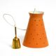 Beautiful Mid Century Modern Diabolo perforated metal sheet pendant lamp