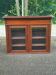 Glass library in Louis Philippe style from the 19th century made of solid wood.