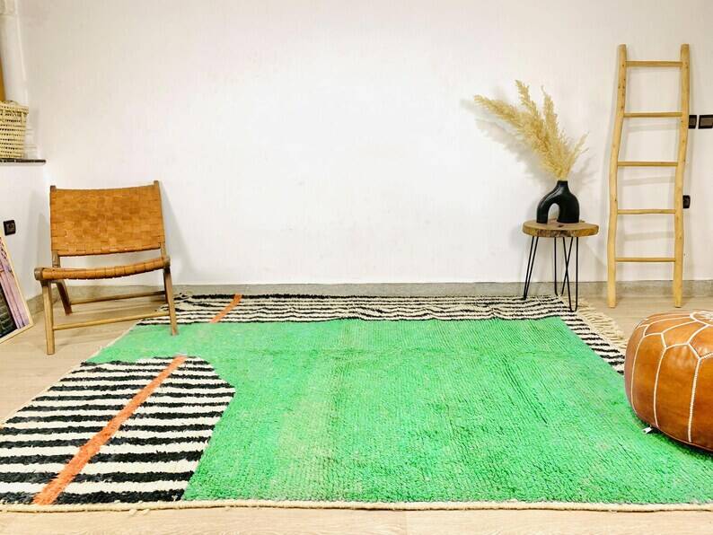 Green Moroccan rug 150/250cm