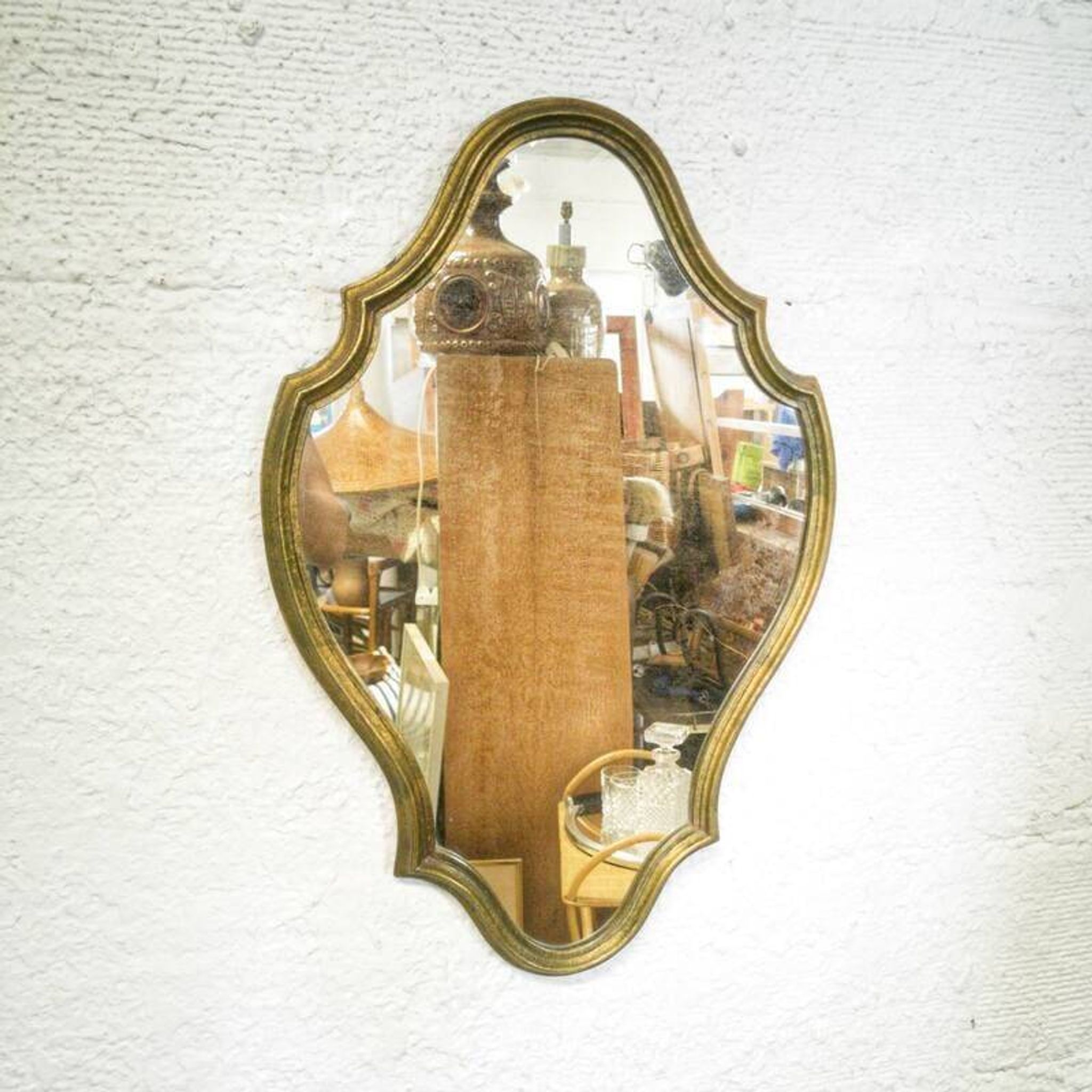 Gold baroque mirror 59x39cm