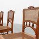 Set of 6 art nouveau dinner chairs in the manner of Victor Horta, Belgium