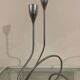 Black Blum Loop Candle Holder