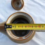 Glazed stoneware teapot