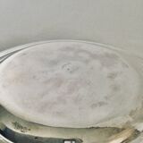 Plat en argent massif au vieillard