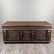 Large carved wooden chest, Renaissance style, 19th century