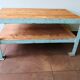 Table basse vintage, déco loft ou industrielle, bois et métal