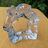Cendrier en verre en forme de feuille