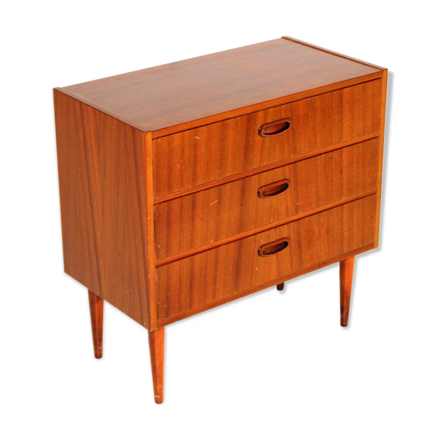 Small Swedish mahogany chest of drawers  Sweden, 1960