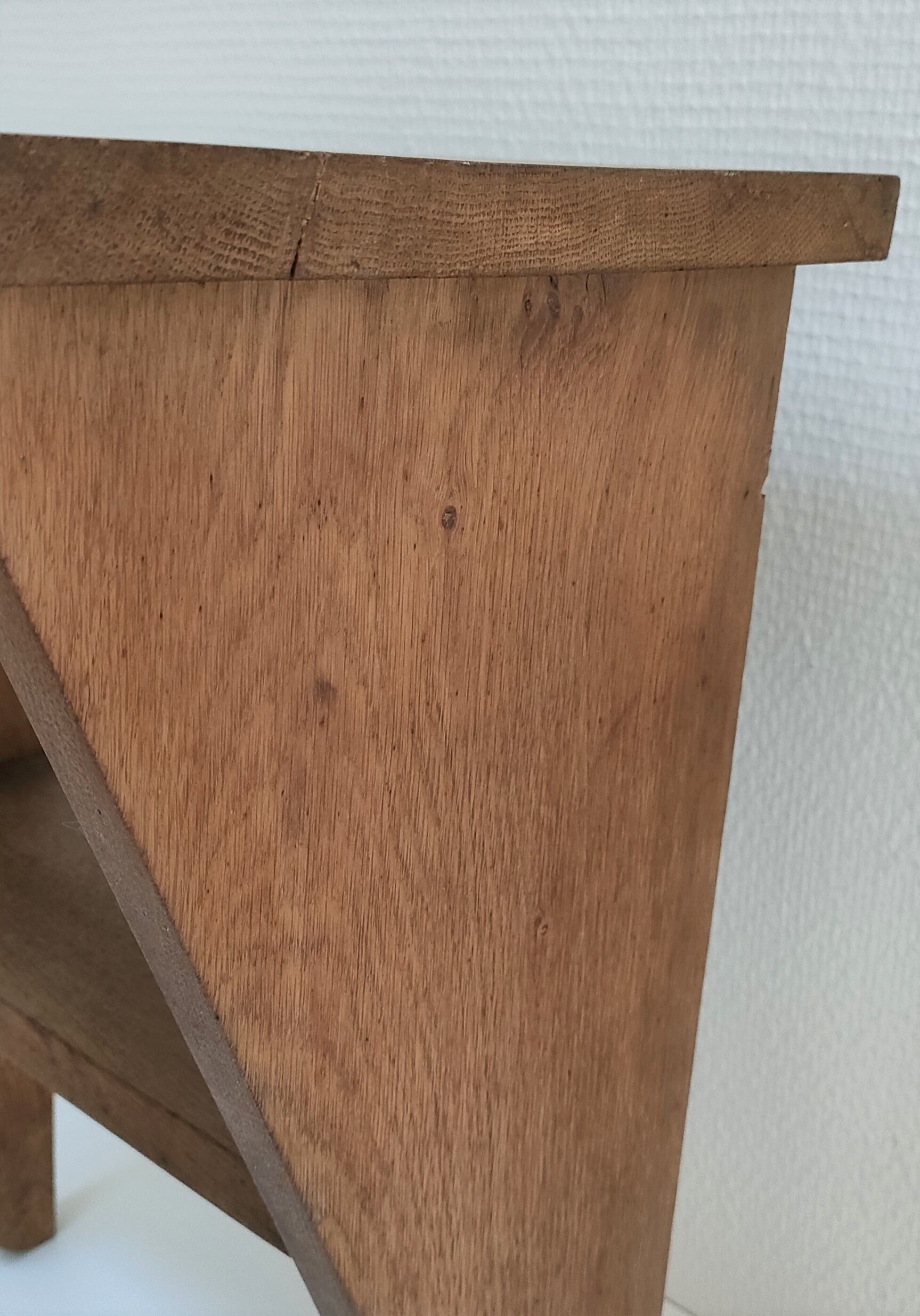 Shelf solid oak patinated years 50-60 years