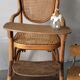 High canne chair