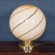 Vintage 20thc italian hand blown glass table lamp, murano