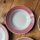 Five soup plates FB85 Badonviller