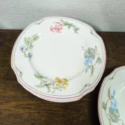 Set of Villeroy & Boch "Clarissa" plates - Bone China - Ø 26.5 cm