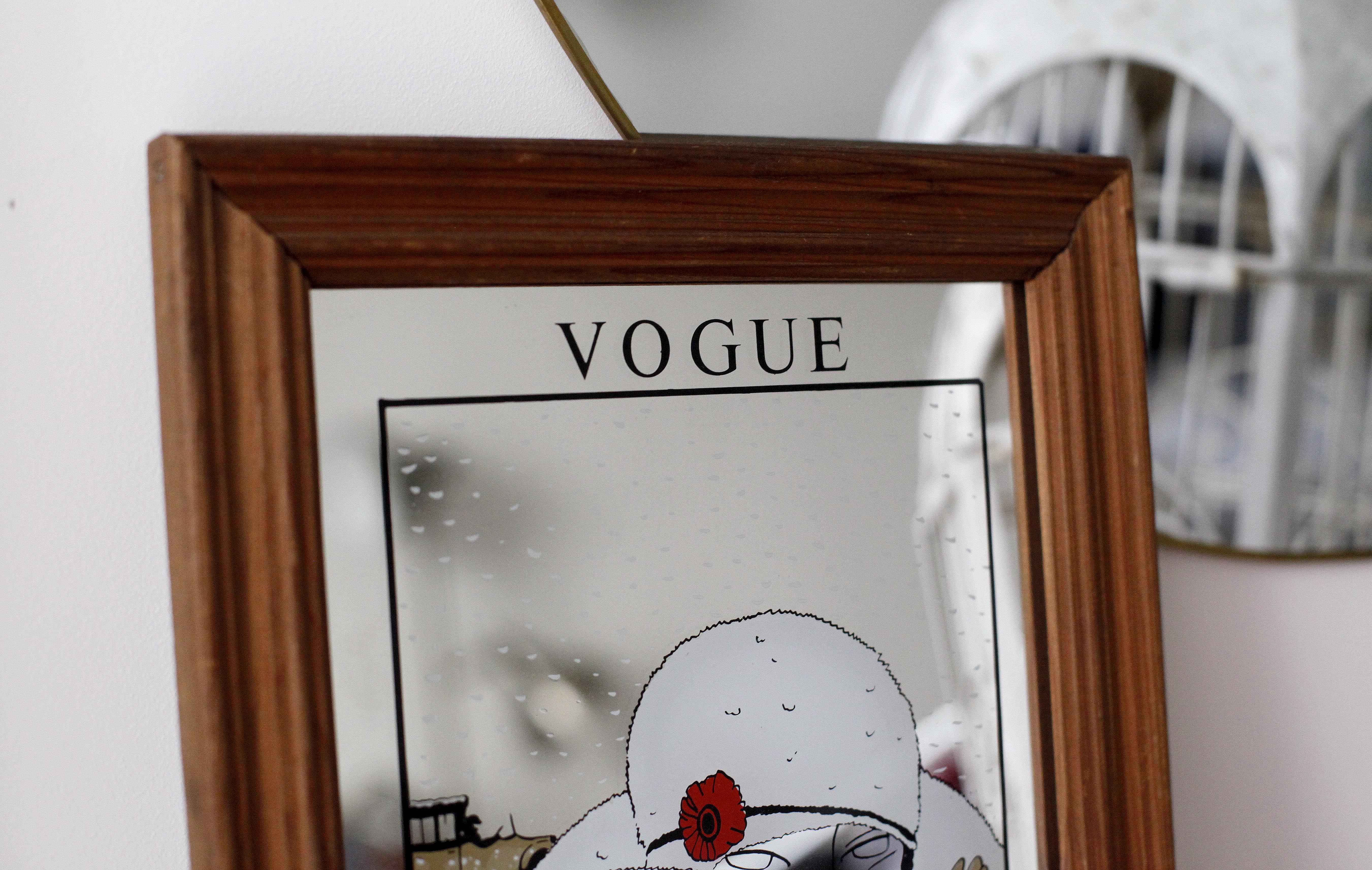 Screen printing mirror vogue 1970/80