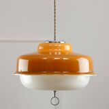 Space Age Brown Pendant from Guzzini, 1970s