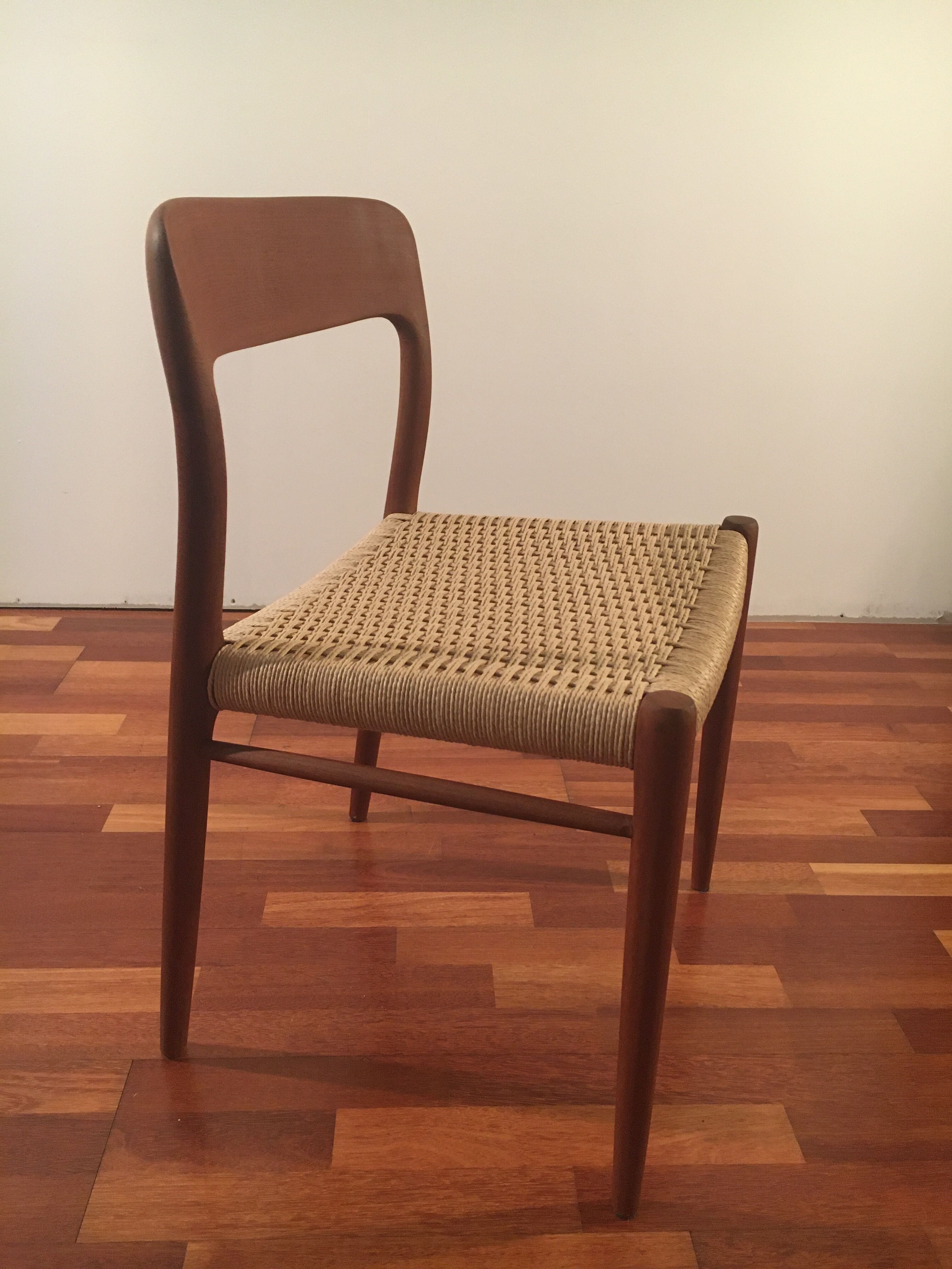 No.75 chairs & table by Niels Otto Muller for J.L. Mollers, 1950s