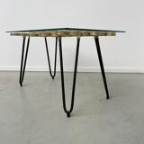Coffee table 50s golden clover