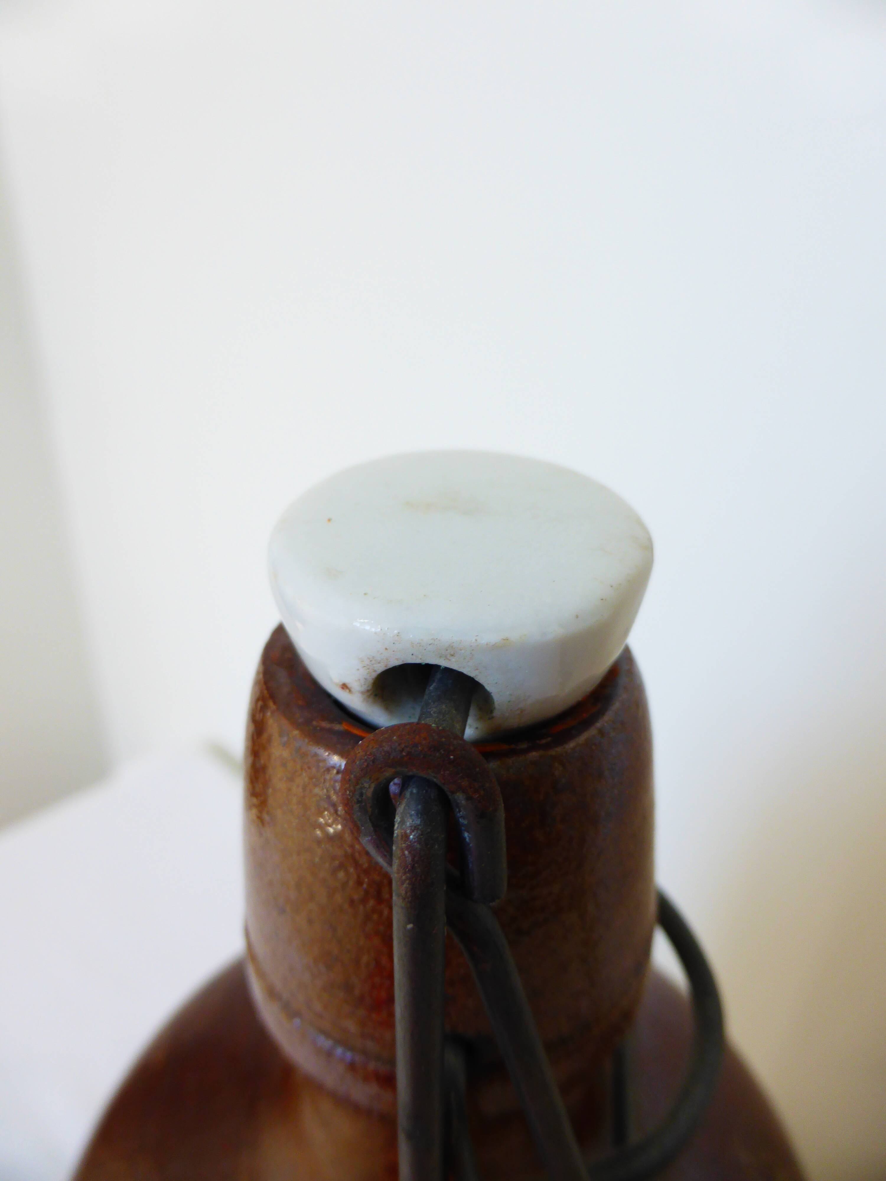 Vintage glazed stoneware bottle 2106221