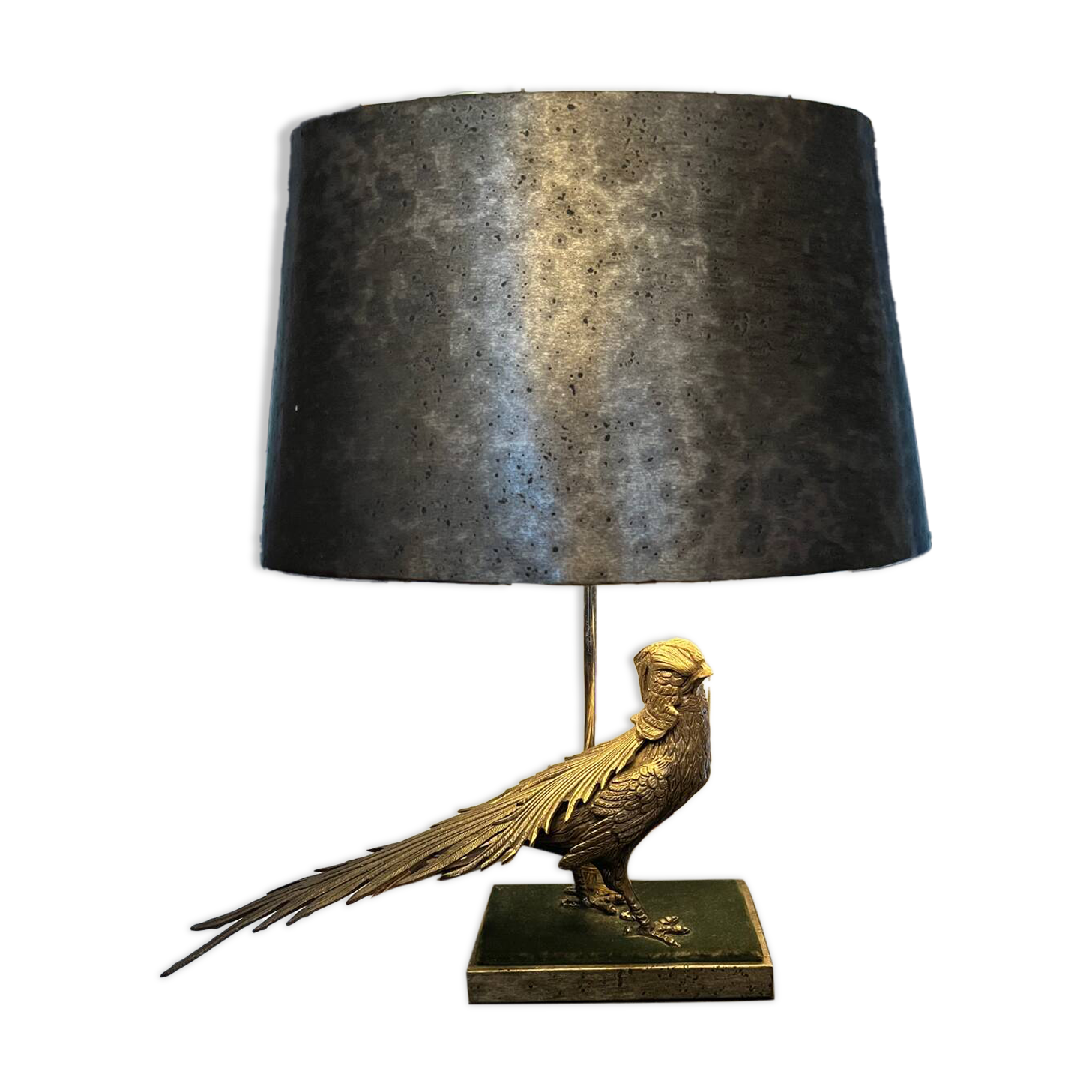 Vintage pheasant lamp signed G.W. (Gilles Wavrant) – Hollywood R design