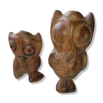 Wooden owls