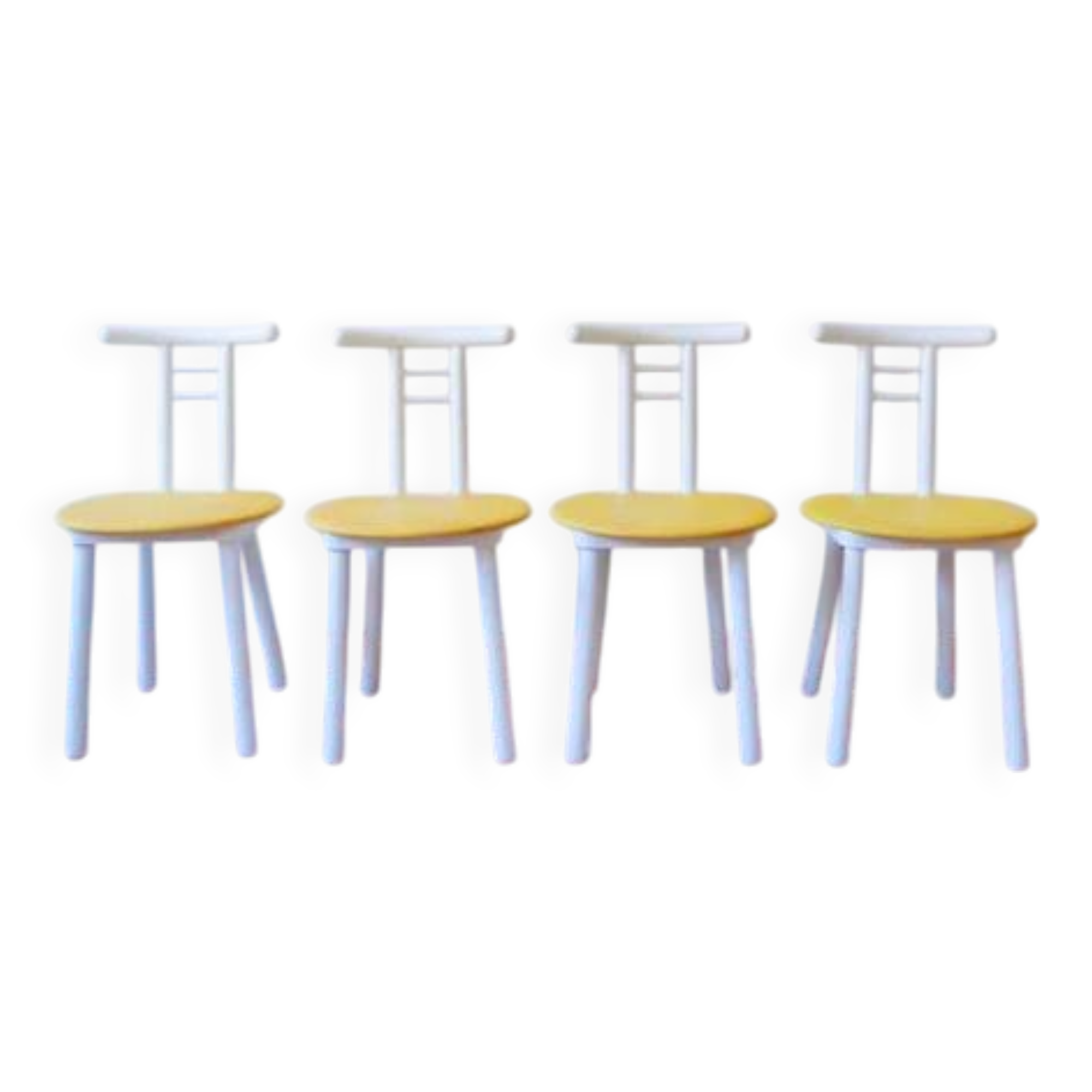 4 two-tone chairs made in Italy