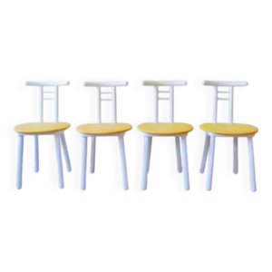 4 chaises bicolore made