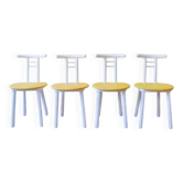 4 chaises bicolore made in Italy