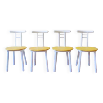 4 chaises bicolore made in Italy