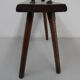Antique oak milk stool