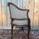 Office chair in wicker – Louis XV style – Walnut – 19th century