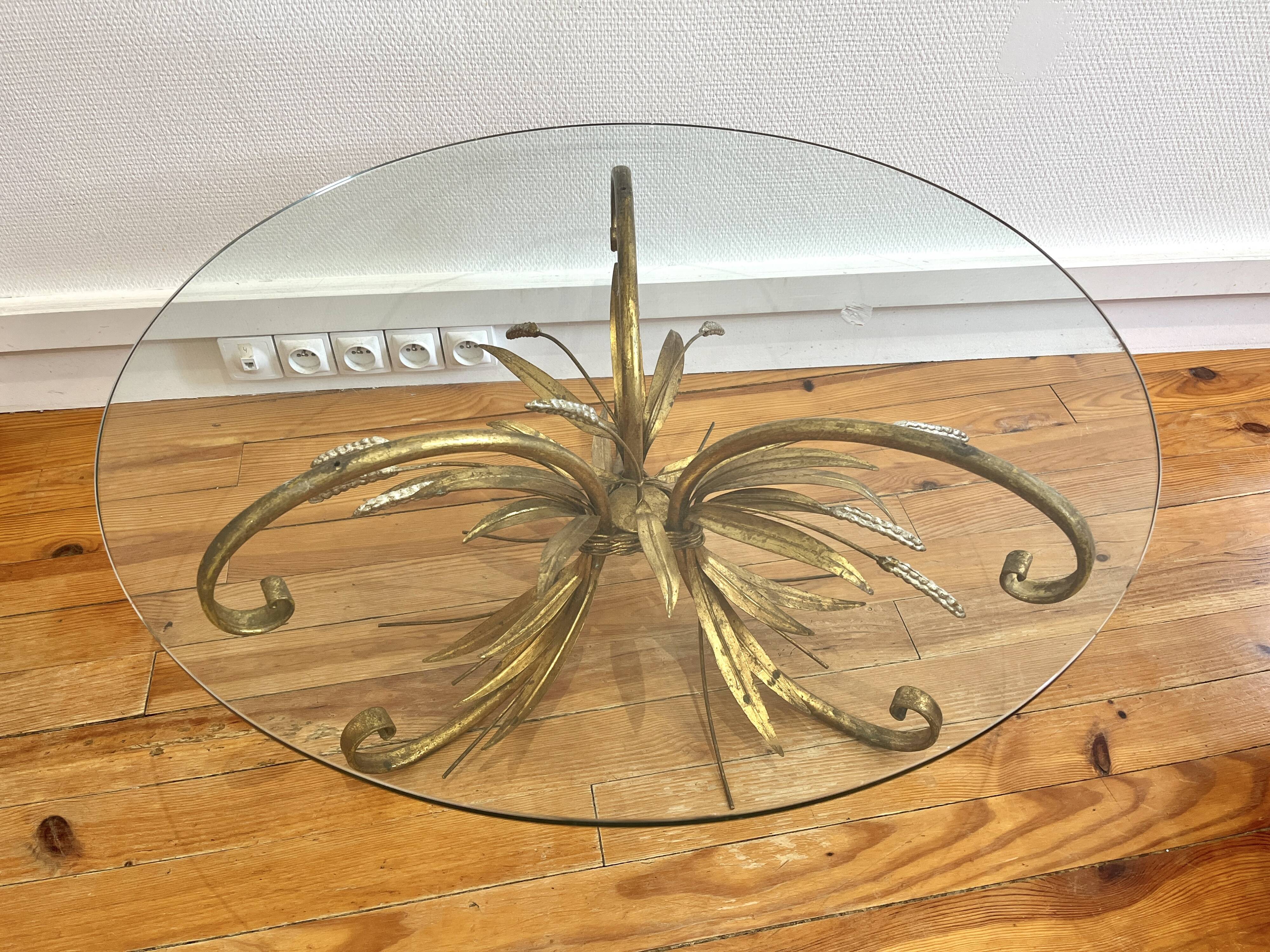 Coco Chanel wheat sheaf coffee table from the 60s