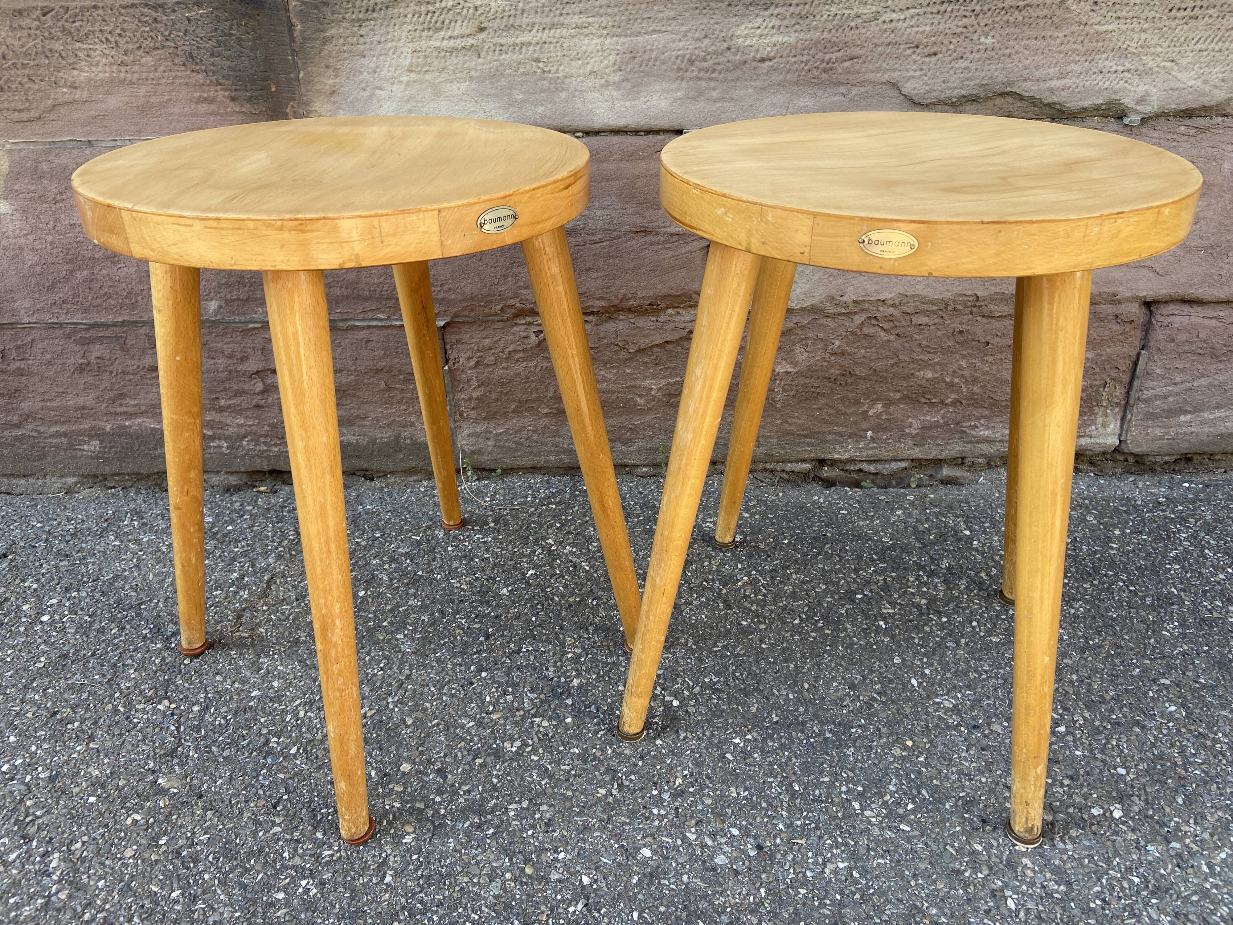 Tabouret scandinave baumann vintage