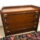 Vintage wooden and gilded chest of drawers colonial style