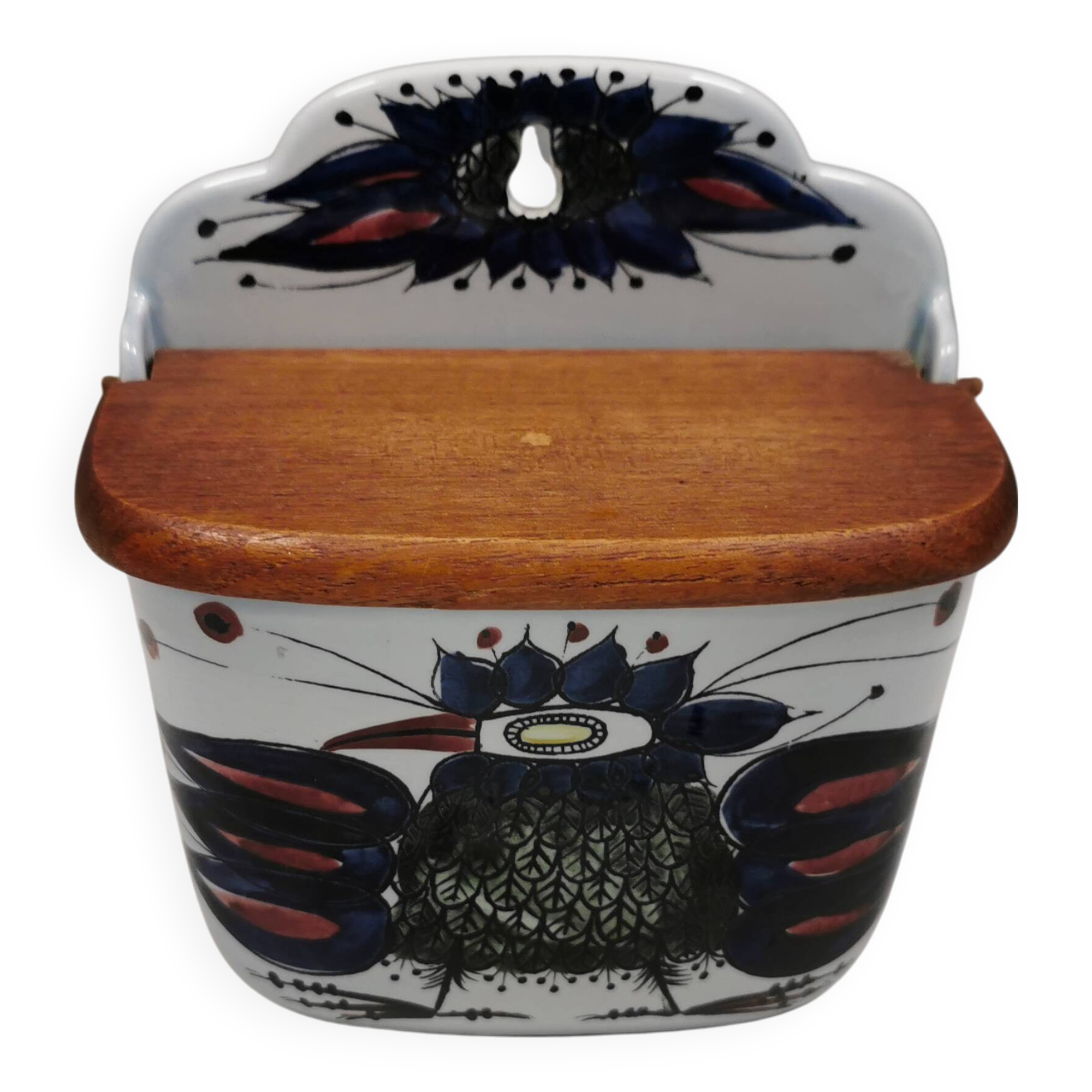 Aluminia Tenera salt cellar for Royal Copenhagen Denmark 1950-60s