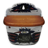 Aluminia Tenera salt cellar for Royal Copenhagen Denmark 1950-60s