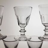 9 19th century Caton / Baccarat style wine glasses