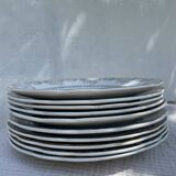 Lot de 10 assiettes vintage françaises – Digoin Sarreguemines, collection