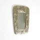 Beautiful Mid-Century Modern Wall Mirror with a Silver-Plated Frame