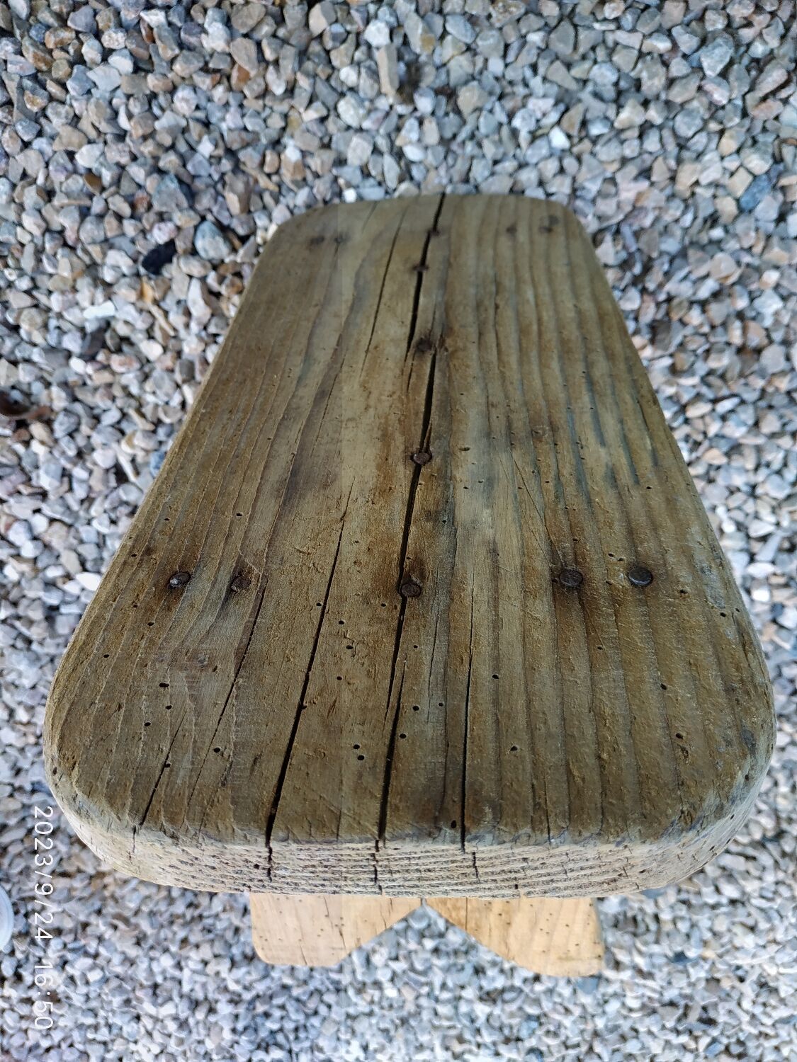 Wooden bench