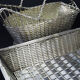 Christofle France Wine Basket Bottle Holder & Bread Basket Vannerie-Mid Century