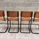 Lot de 4 chaises Vintage Arhend Cantilever couleur chêne