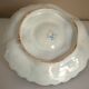 Dish, egg server in hand-painted earthenware, signed Geo Martel