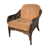 Rattan armchair and cane kok