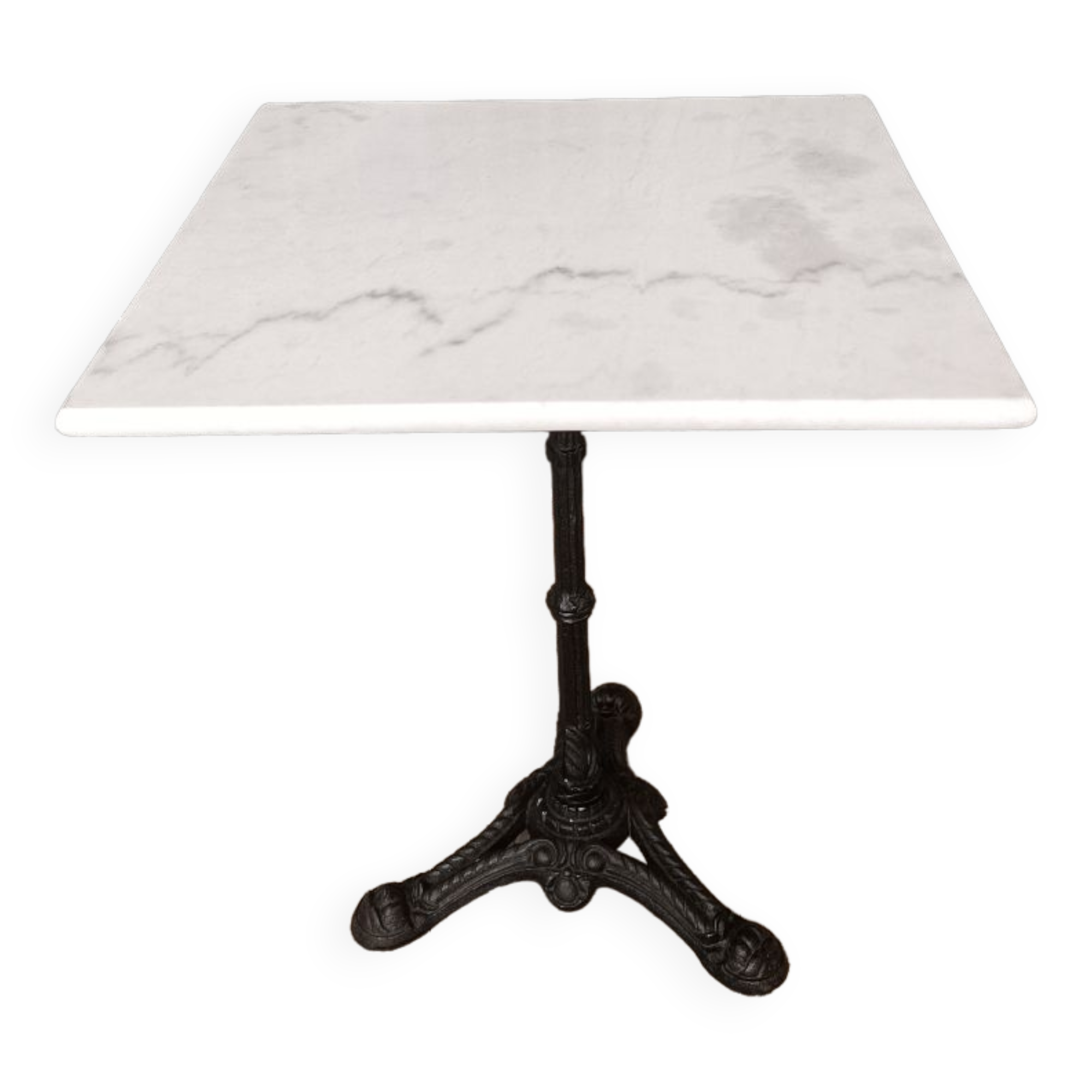 Vintage bar / bistro table in cast iron and marble