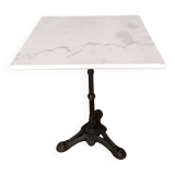 Vintage bar / bistro table in cast iron and marble