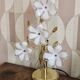 Lampe de table fleurs années 80/90