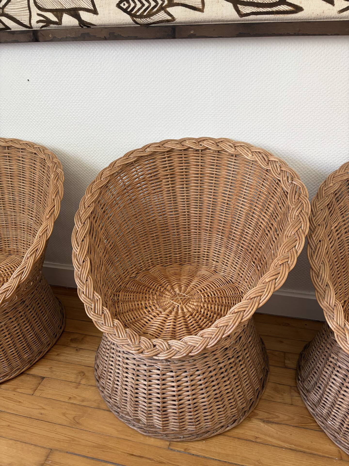 1960s wicker lounge set