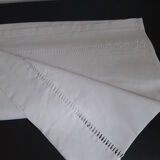 Old linen yarn embroidered and monogrammed